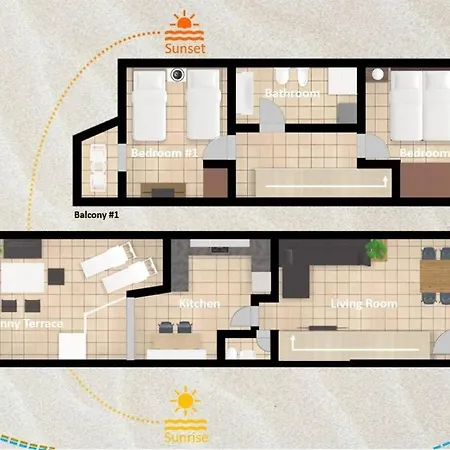 Modern Town House With Sea And Pool Views